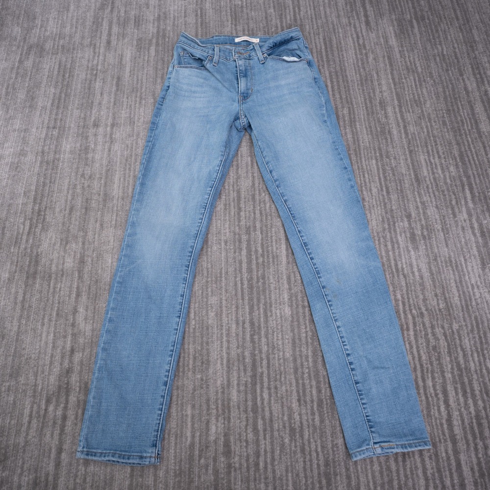 Levi's Classic Mid Rise Skinny Jeans Womens 4M Blue Excellent Stretch Denim